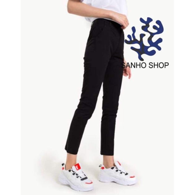 QUẦN GLORIA BLACK TAPERED TROUSERS