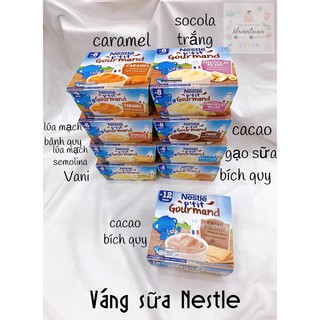 Váng sữa Pháp Nestle vỉ 4 hộp 100g