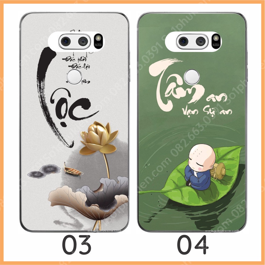 Ốp lưng LG V30 V30 plus V30s thinQ , V35 , V40 V40 thinQ dẻo in hình thư pháp nhiều mẫu