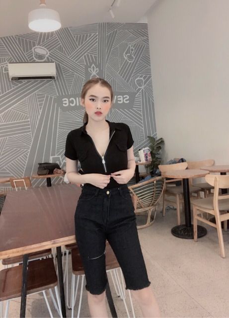Lenkapas - Quần ngố rách siêu iu về ba màu