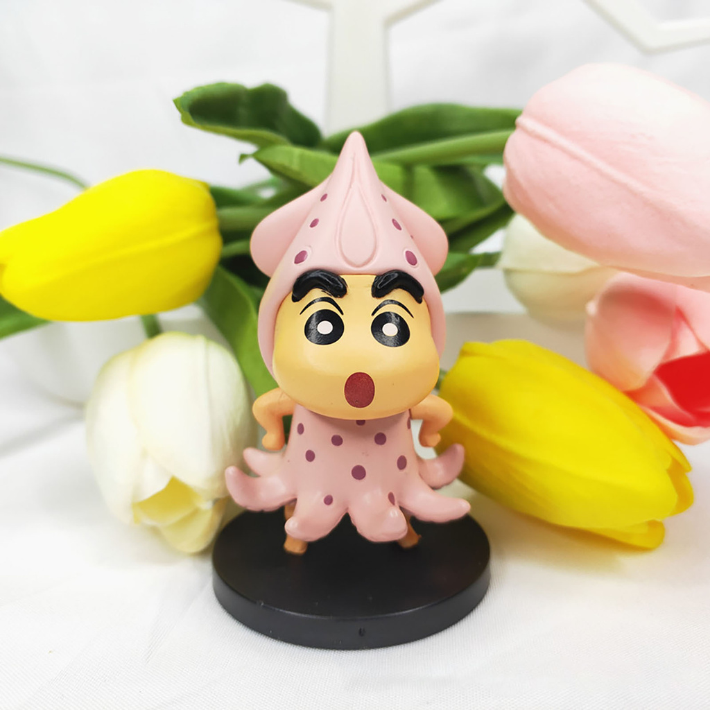 Set 6 Mô Hình Búp Bê Shin-chan Nhiều Màu Sắc Dùng Làm Quà Tặng