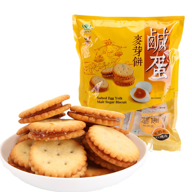 Bánh quy trứng muối Đài Loan túi 500g - ĂN VẶT- ĐÀI LOAN