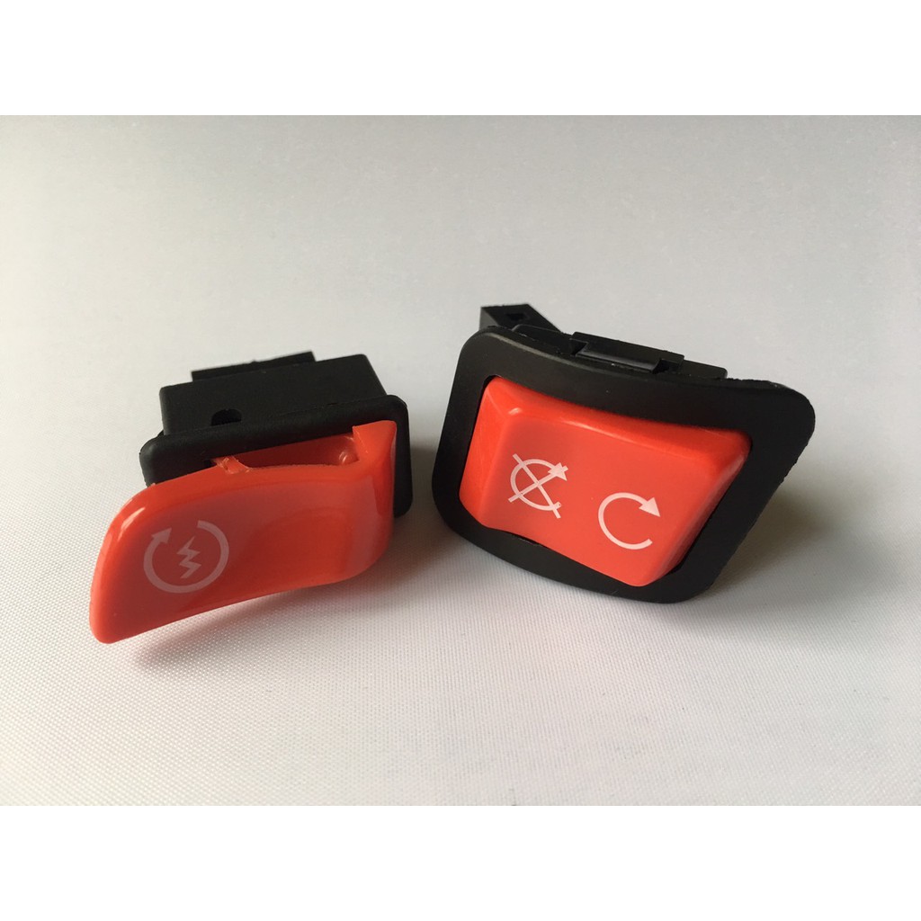 combo nút đề +idling stop màu đỏ 300i lắp SHVN2012-2019, sh2010