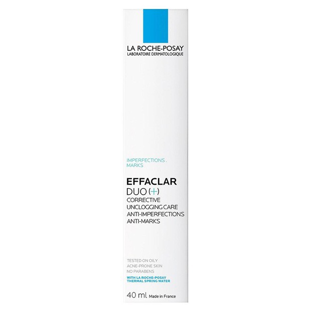 Kem Laroche-Posay Effaclar Duo+ (Dưỡng Giảm Mụn, Ngừa Thâm, Thông Thoáng Lỗ Chân Lông Duo+ 40ml)