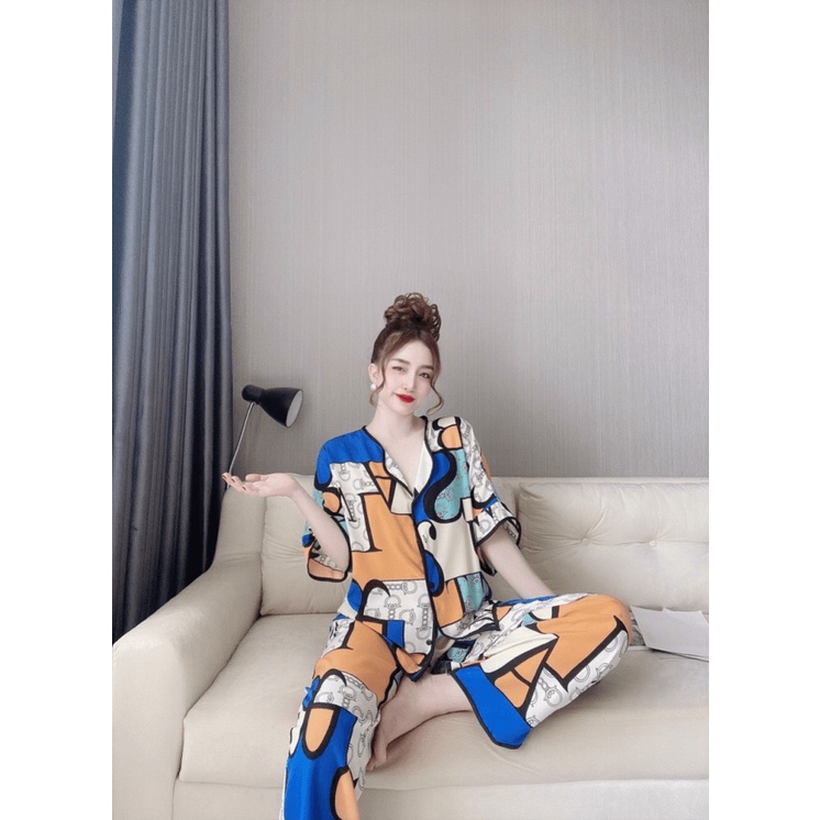 (HCM) SET PIZAMA LỤA THỜI TRANG NỮ - SIÊU XINH , THỜI TRANG TRẺ TRUNG PHONG CÁCH CHO CÁC CHỊ EM , MẶC NHÀ ĐI CHƠI ĐỀU ĐƯ