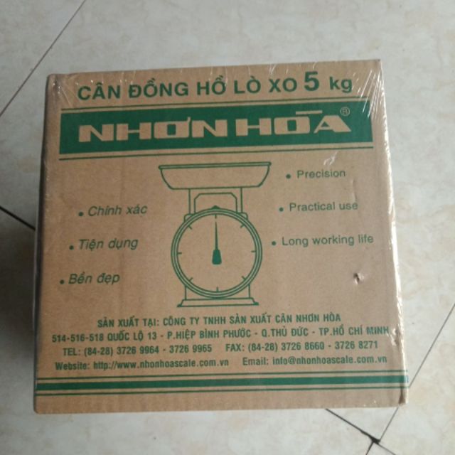 Cân đồng hồ lo xo 5kg Nhơn Hoà