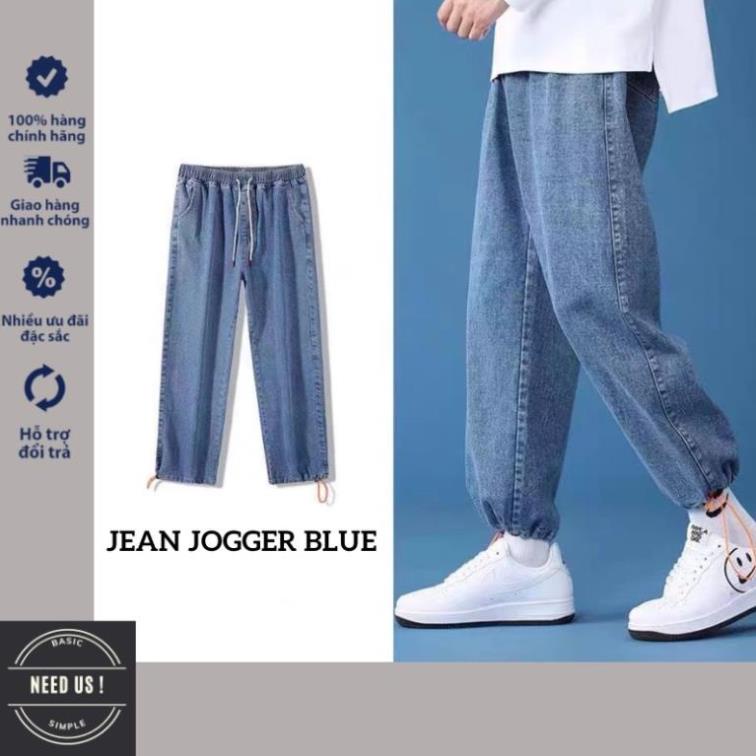 Quần jean BAGGY Cạp Chun, Quần Bò Ống Suông Rộng, Eo Linh Hoạt, Phong Cách Hàn Quốc ! !