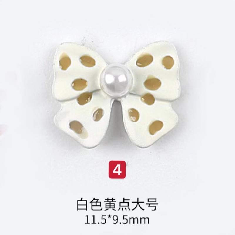 phụ kiện charm nơ gắn móng tay nail