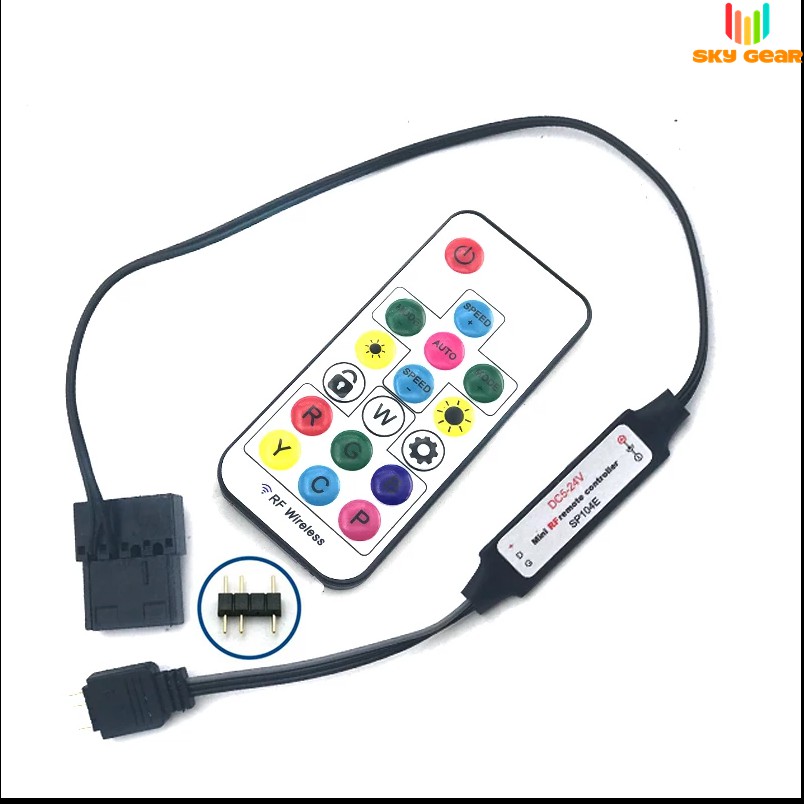 Bộ điều khiển Led  ARGB 5v 3Pin - Kèm Remote