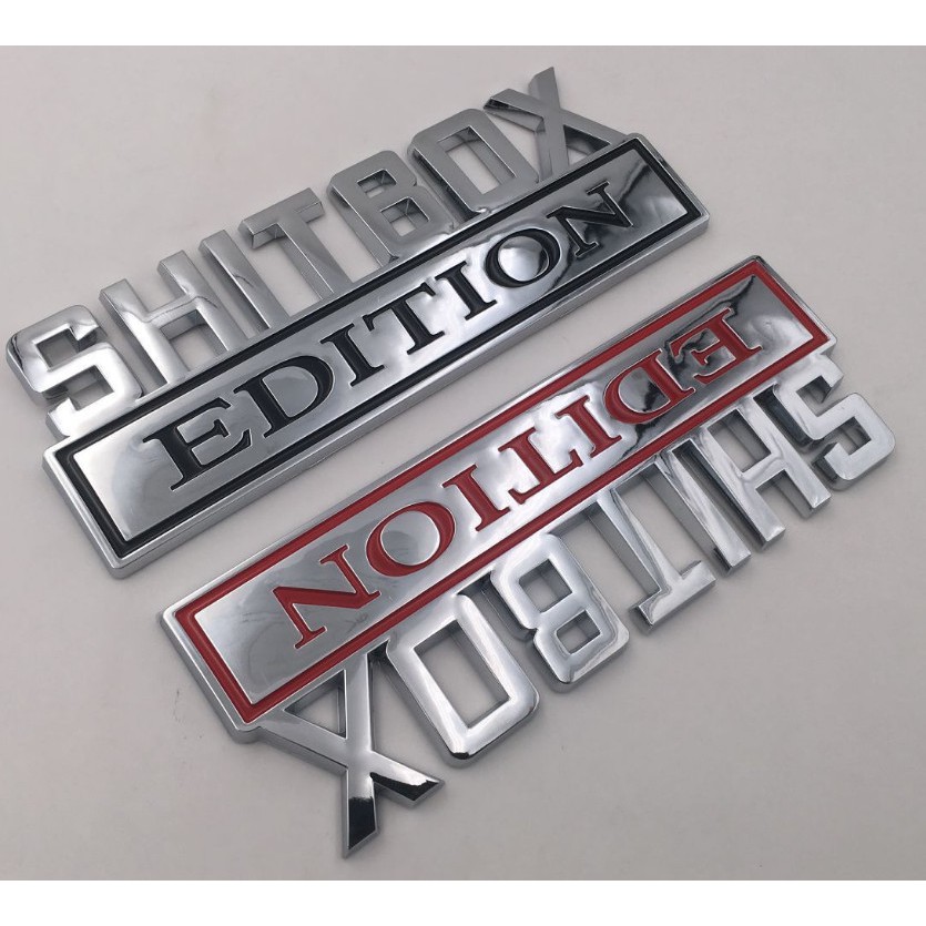 Logo 3D chữ nổi SHITBOX EDITION