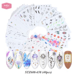Set Bộ Sticker Dán Trang Trí Móng - Nhóm 2