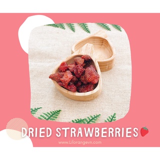 Dâu tây sấy dẻo đà lạt - không đường, không chất bảo quản - ăn vặt healthy cho người ăn kiêng ăn chay & mẹ bầu