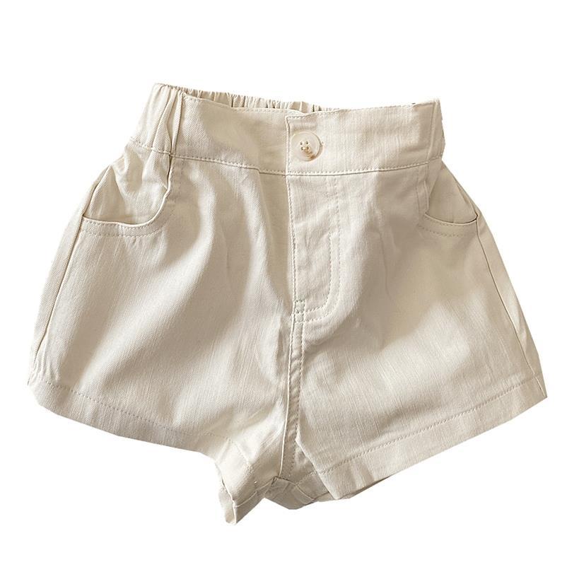 Quần short ống rộng phối túi lớn phong cách Hàn Quốc dành cho bé trai bé gái