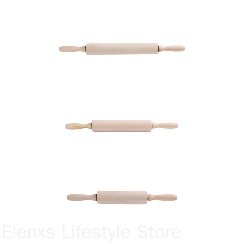 NONE Cây Lăn Bột Làm Bánh Bằng Gỗ