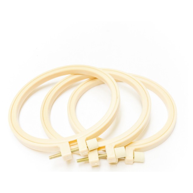 Khung căng thêu tay nhựa hình tròn nhiều kích cỡ 16.5 / 20 / 9.5 / 12.5 Phụ kiện thêu may mặc - ZEN Handmade