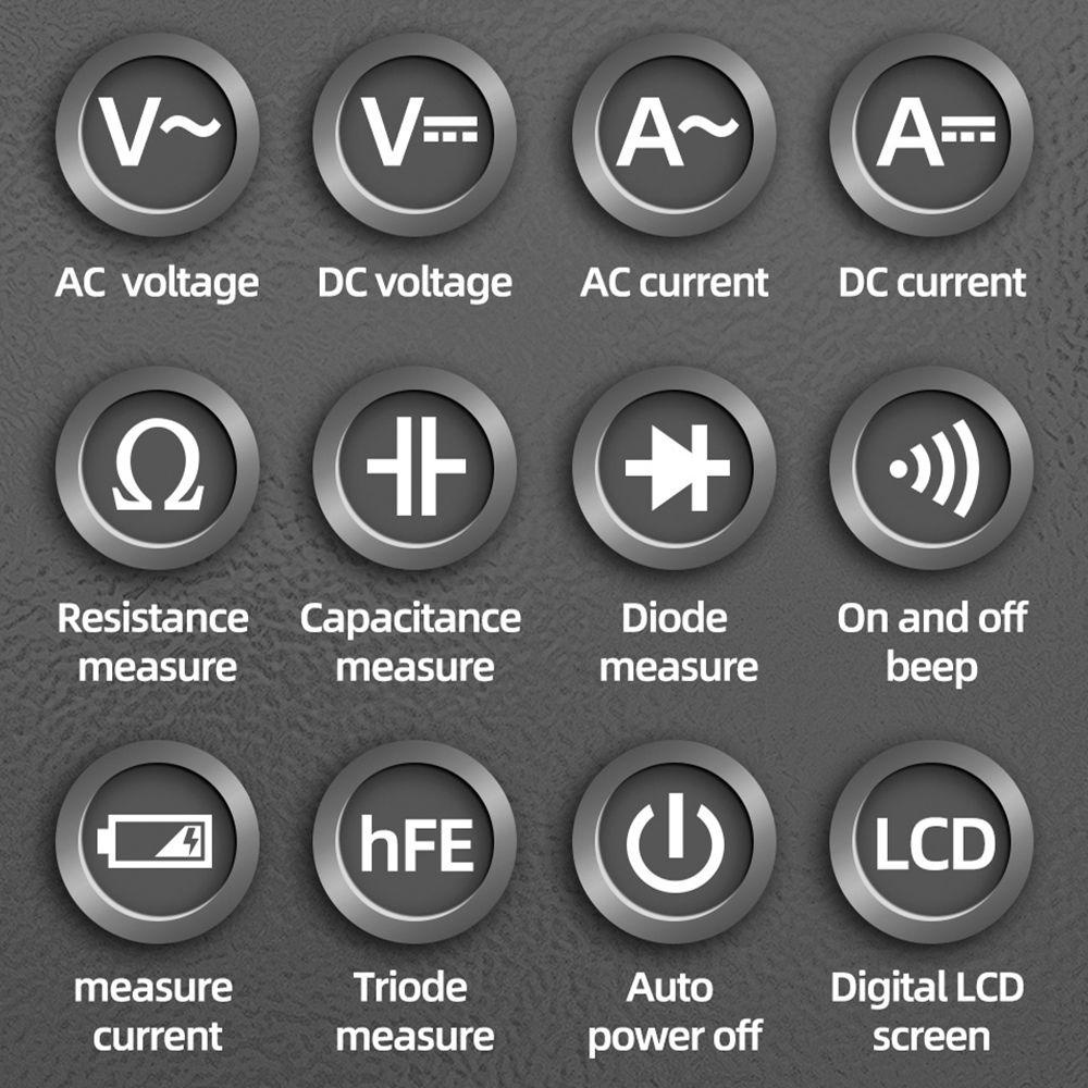 LANFY Đồng Hồ Vạn Năng Kỹ Thuật Số Thông Minh ANENG DT9205A-12 AC / DC Chuyên Nghiệp