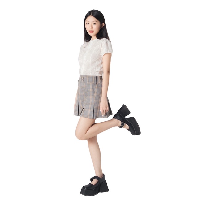 CHÂN VÁY XẾP LI CARO - Plaid Skirt | BigBuy360 - bigbuy360.vn