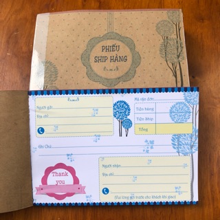 Compo 30 quyển 3 mẫu phiếu ship hàng 200k