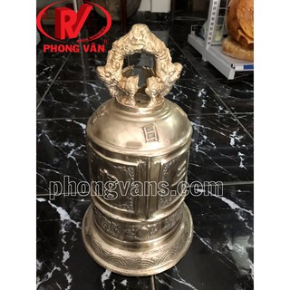 Chuông chùa đồng đỏ Huế cao 45 cm