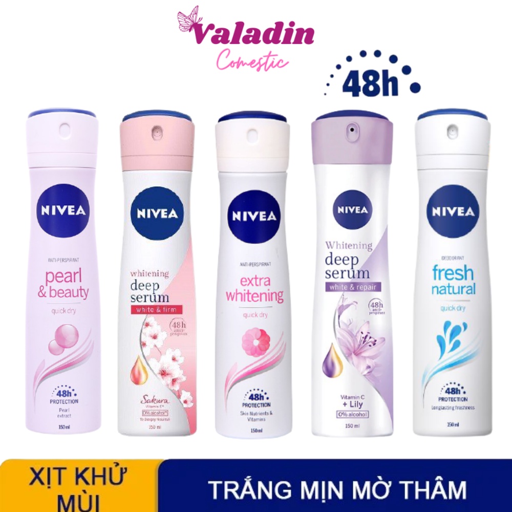 Xịt khử mùi nữ Nivea 150ml / Sịt khử mùi nữ Nivea