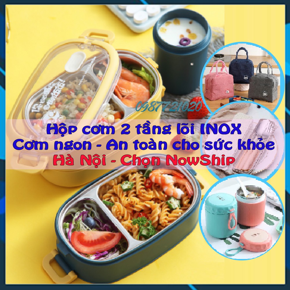 Tổng hợp Hộp cơm văn phòng |HC lúa mạch 2 tầng | giữ nhiệt 3 tầng| cắm điện hâm nóng| Thủy tinh 3 ngăn