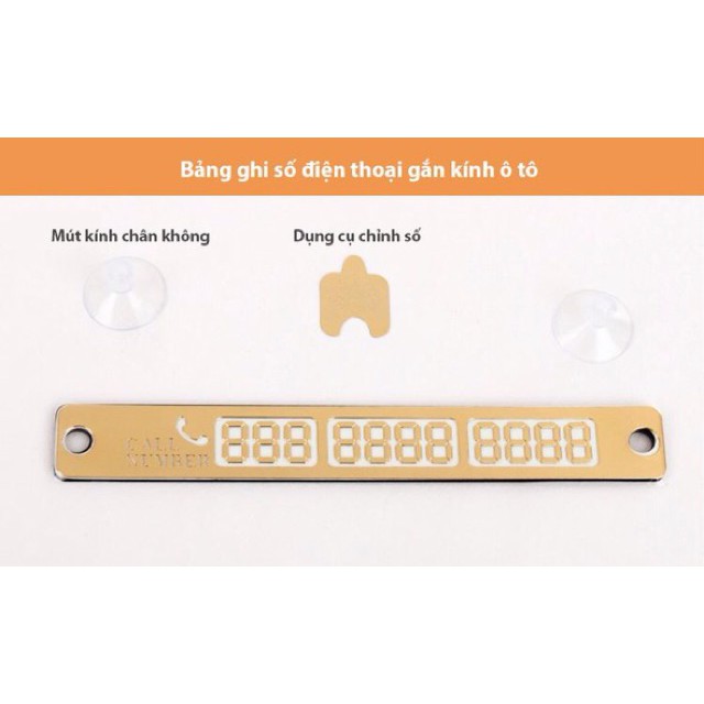 Thẻ Gắn SĐT Đỗ Xe loại phản quang