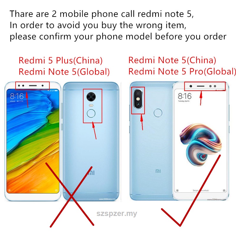 Nắp lưng điện thoại thay thế kèm khay đựng thẻ cho Xiaomi Redmi Note 5/ Note 5 Pro