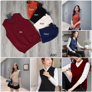 áo len gile cổ tim vnxk chất đẹp