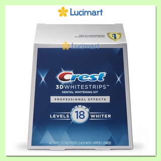 Miếng dán trắng răng Crest 3D Supreme, Professional, 1 Hour Whitestrips [Hàng Mỹ]