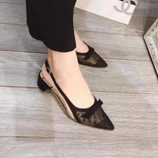 Giày lưới chấm bi nhọn siêu hot hè 2020 có video và ảnh thật