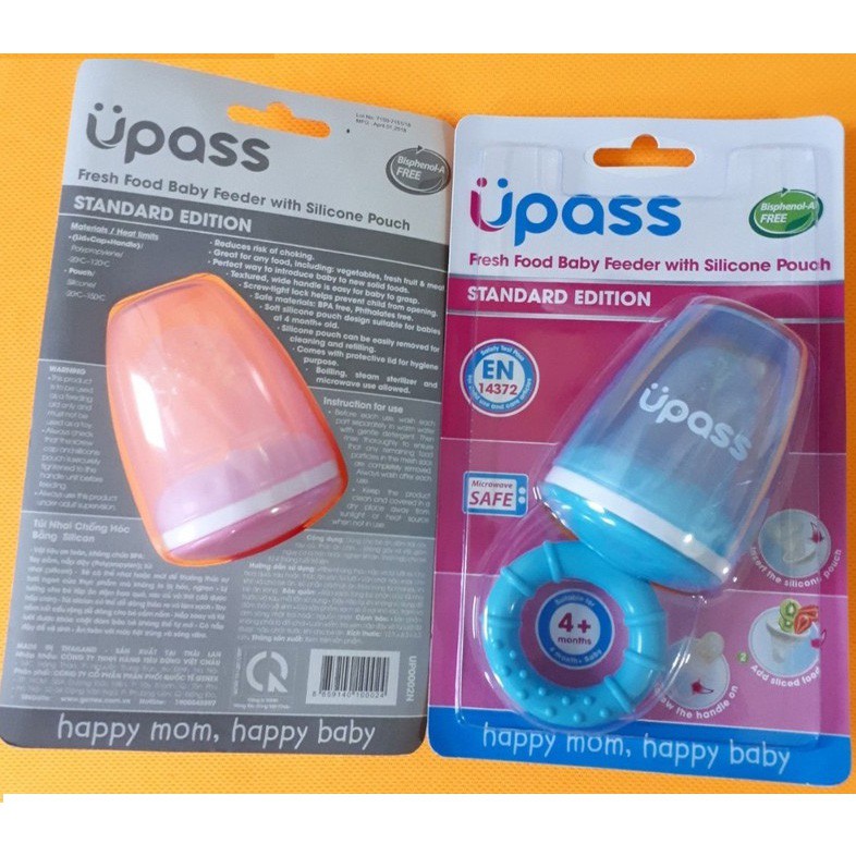 Túi nhai Upass chống hóc cho bé bằng Silicon UP002N Mama Baby VN