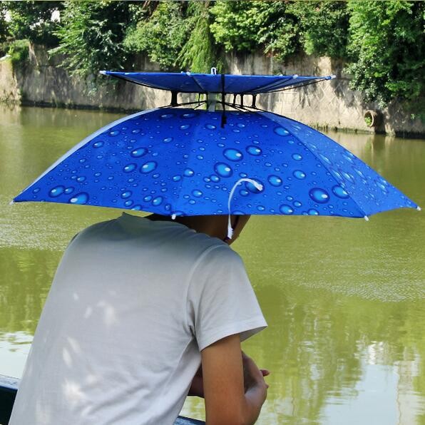Ô Đội Đầu 2 Tầng, Mũ Đội Đầu 2 Tầng Che Nắng Mưa, Câu Cá, Dã Ngoại