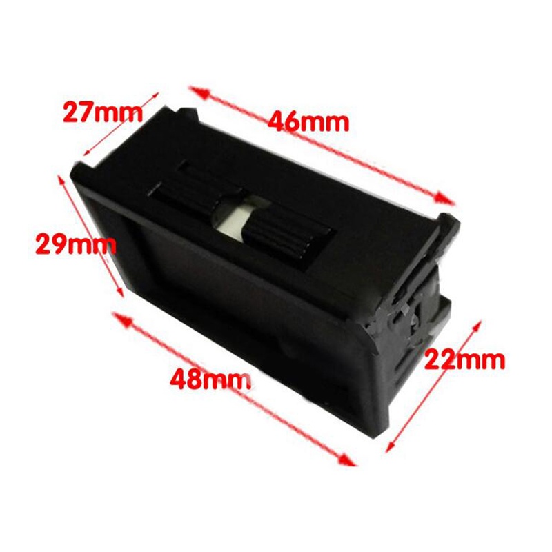 Vôn Kế 2 Dây Mini DC 12-24V DC 4.5-30V Hiển Thị LED Đỏ Cho Xe Hơi Xe Máy Xe Hơi