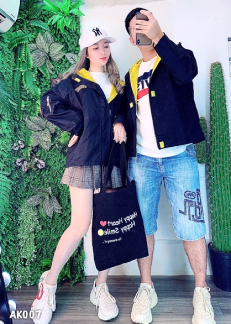 🌵 𝐓𝐡𝐞𝐔𝐥𝐳𝐳𝐚𝐧𝐠 🌵 007 Áo Khoác Kaki Đen-Vàng Hàng Xuất 2 Lớp Cao Cấp. Bomber Jacket Unisex | BigBuy360 - bigbuy360.vn