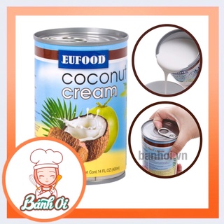Nước cốt dừa lon 400ml Coconut, nguyên liệu nấu ăn, nguyên liệu nấu chè..