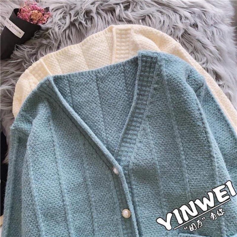 Áo cadigan cúc ngọc | BigBuy360 - bigbuy360.vn