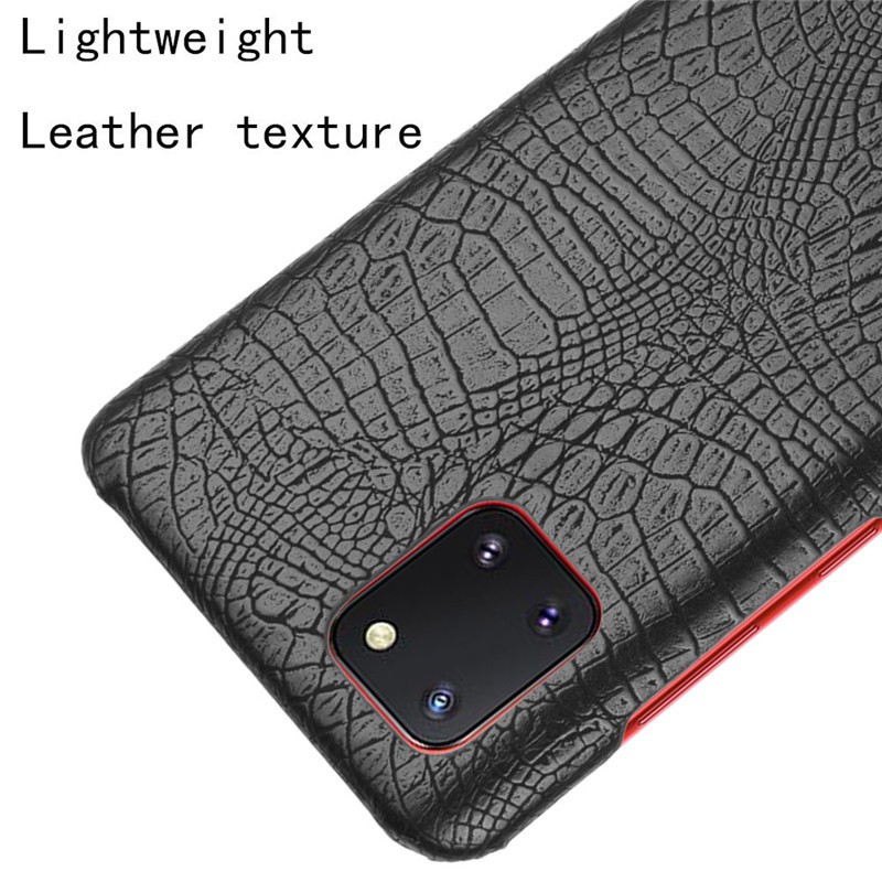 [Cao Cấp] Ốp Lưng Samsung Note 10 Lite A81 M60s Vân Da Cá Sấu