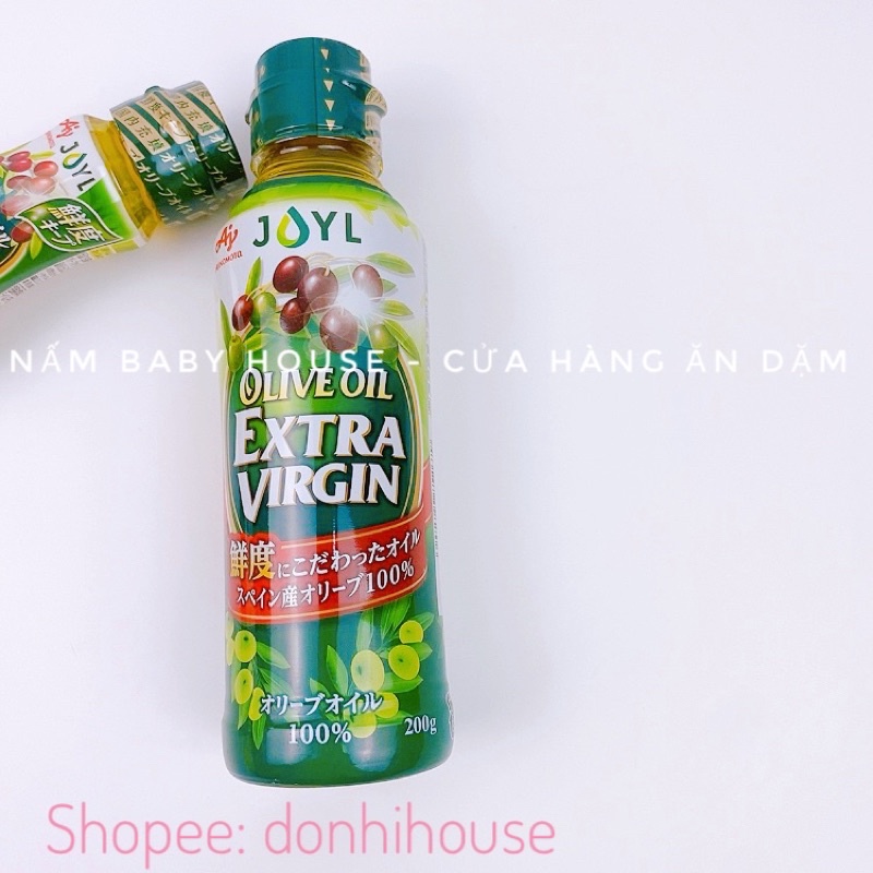 Date 2025 Dầu olive Ajinomoto Nhật Bản cho bé ăn dặm từ 6 tháng - dầu ăn nêm cháo cho bé  70g,160g