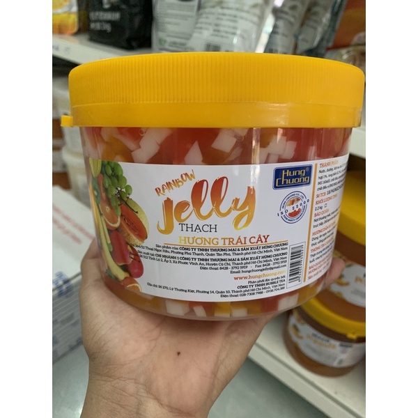 Thạch Hùng Chương 2.2KG - Topping trà sữa, trái cây Đủ Vị ( Trái cây, đào, socola..)-