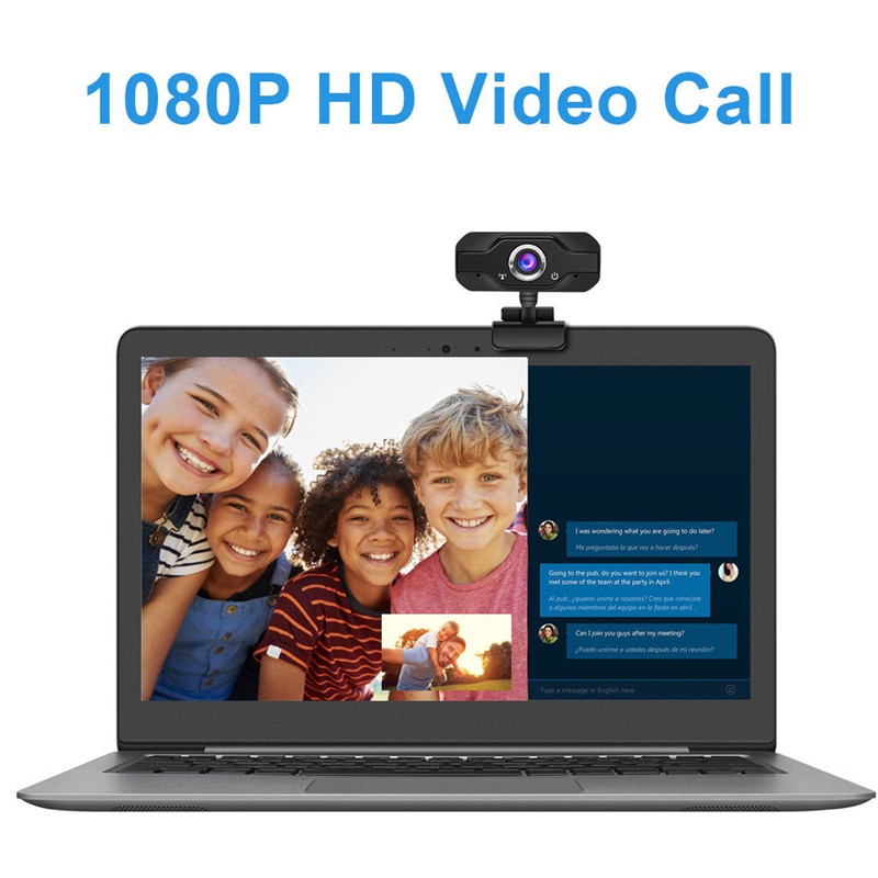 Máy ảnh webcam 1080 HD USB X52 cắm là chạy không cần trình cài đặt cho máy tính