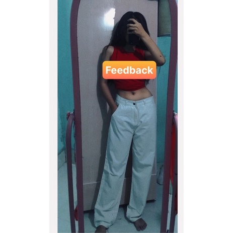 QUẦN KAKI JEANS ỐNG RỘNG MÀU TRẮNG FORM UNISEX
