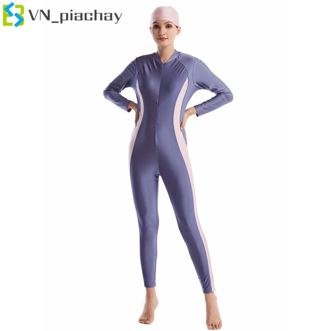 Bộ Đồ Bơi Liền Thân Dài Tay Xinh Xắn Dành Cho Nữ | BigBuy360 - bigbuy360.vn