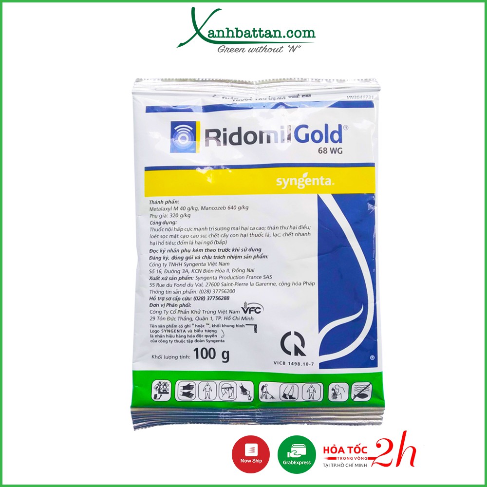 Chế Phẩm Trừ Nấm Bệnh Cho Phong Lan Ridomil Gold 68 WG