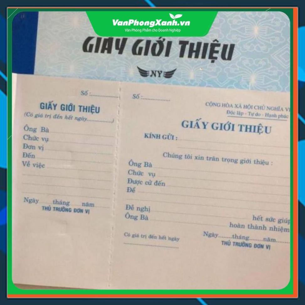 Chính Hãng Giấy giới thiệu Trang An