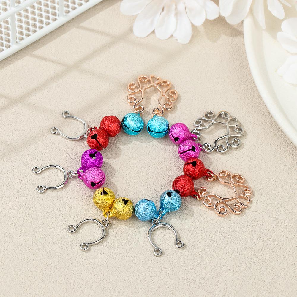 WONDER Khuyên Nhũ Hoa Giả Tròn Bằng Thép 316L Thời Trang