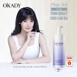 Sữa rửa mặt dạng bọt o'kady amino acid dưỡng ẩm làm sạch da,...160ml