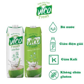 Combo 2 hộp nước dừa tươi acp vico fresh 1l -