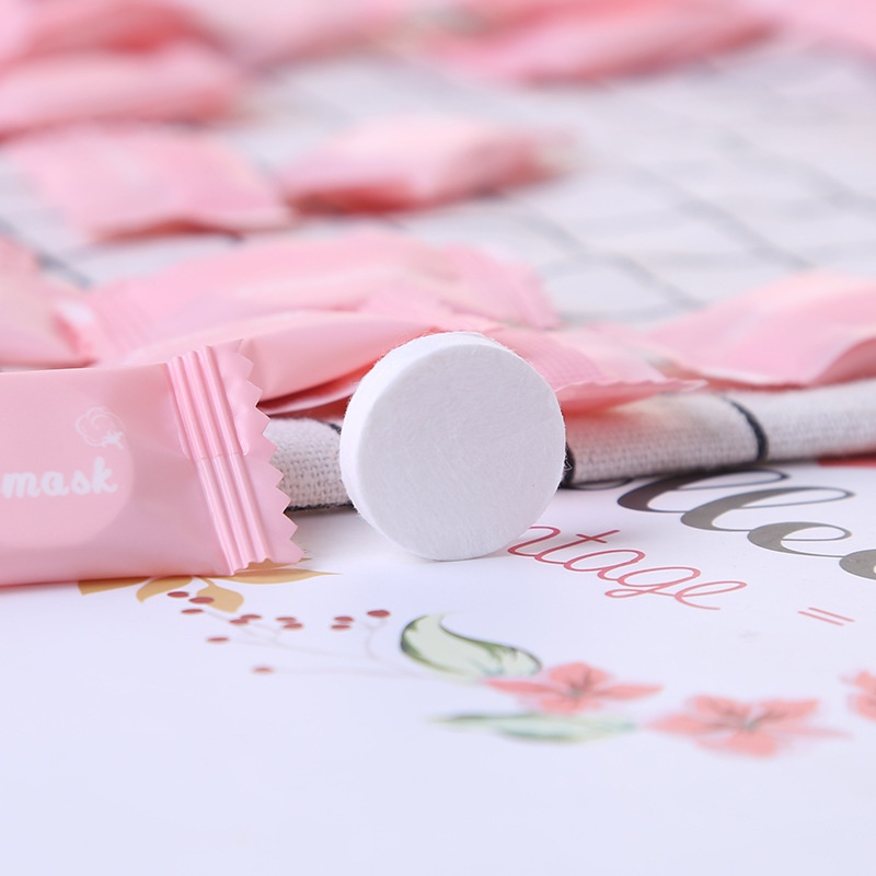 PK952 Khăn giấy nén, mặt nạ nén chất liệu Cotton, bỏ túi du lịch tiện lợi THE MASK