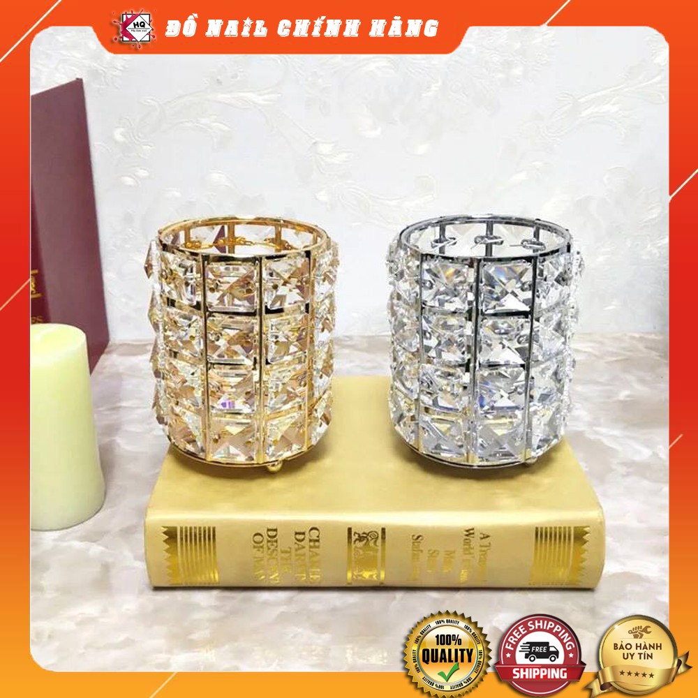 Cốc đựng cọ làm Nail pha lê sang trọng