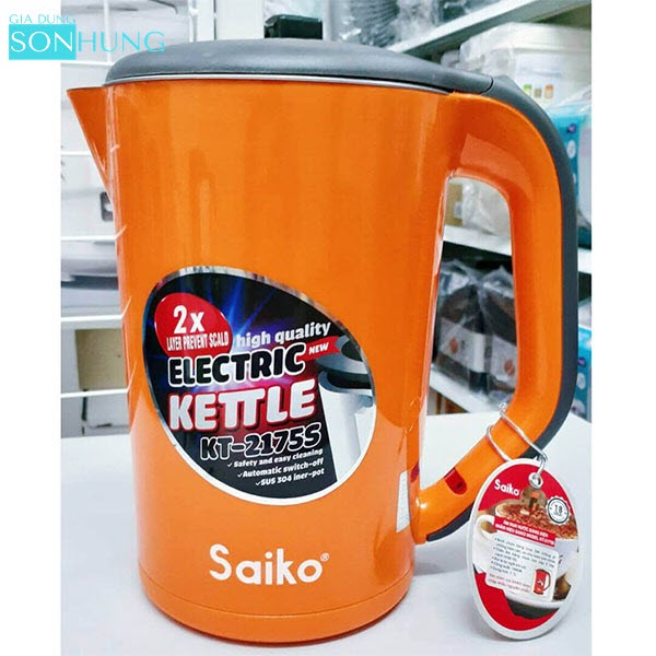 ẤM SIÊU TỐC SAIKO KT-2175S DUNG TÍCH 1.7 LÍT